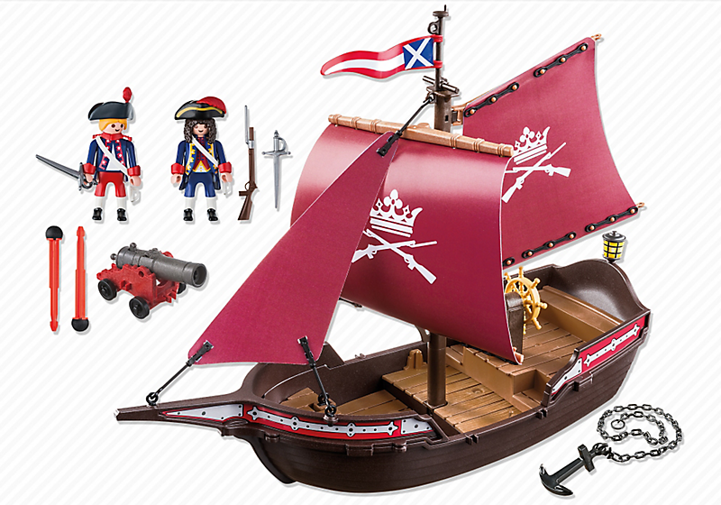 Игровой набор из серии Пираты - Солдатский патрульный корабль  